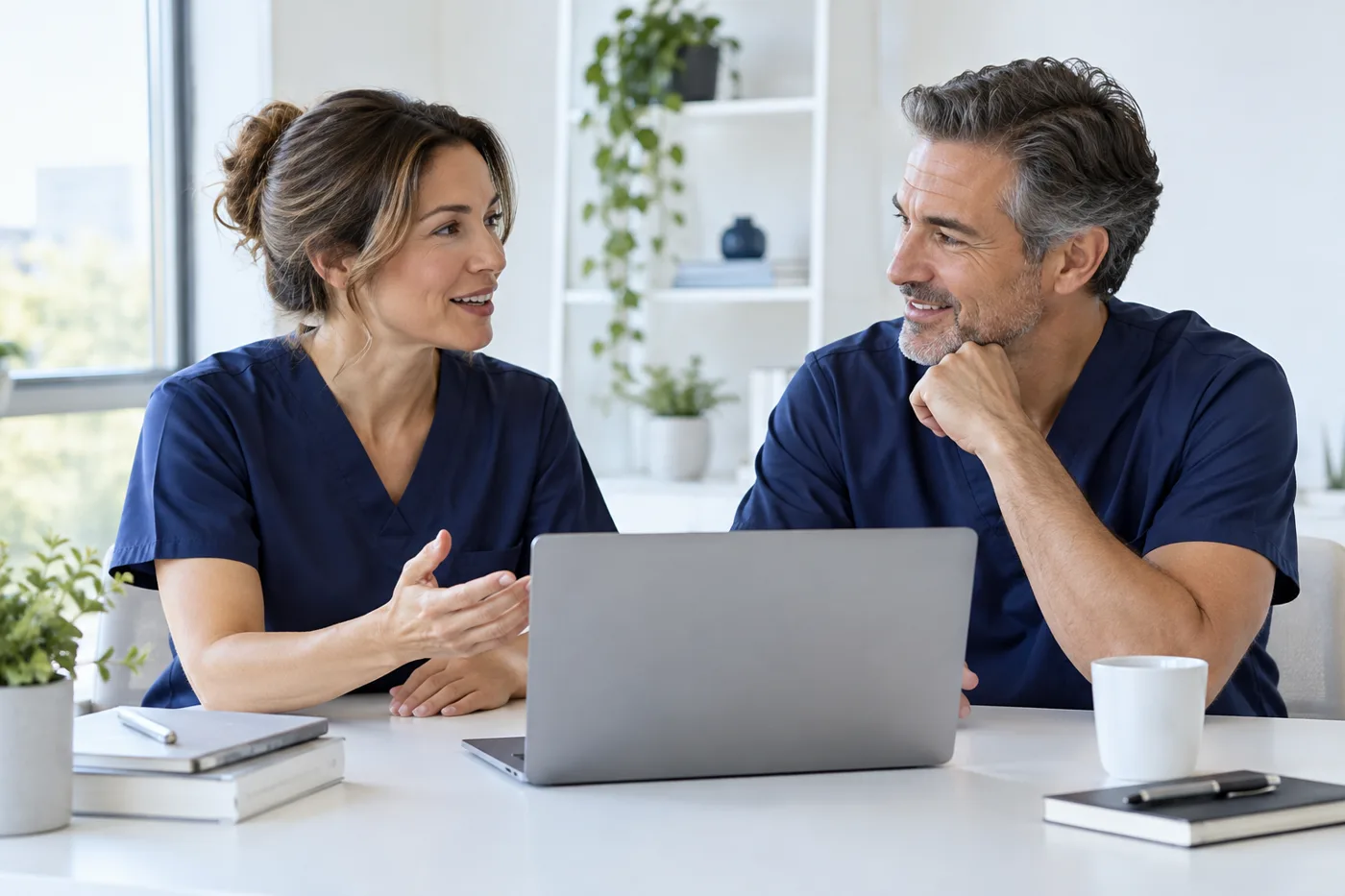 A licensed provider on a video visit